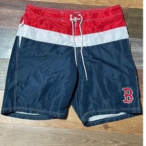 Boston Red Sox MLB Swim Trunks Shorts Men's XL Red White Blue Logo